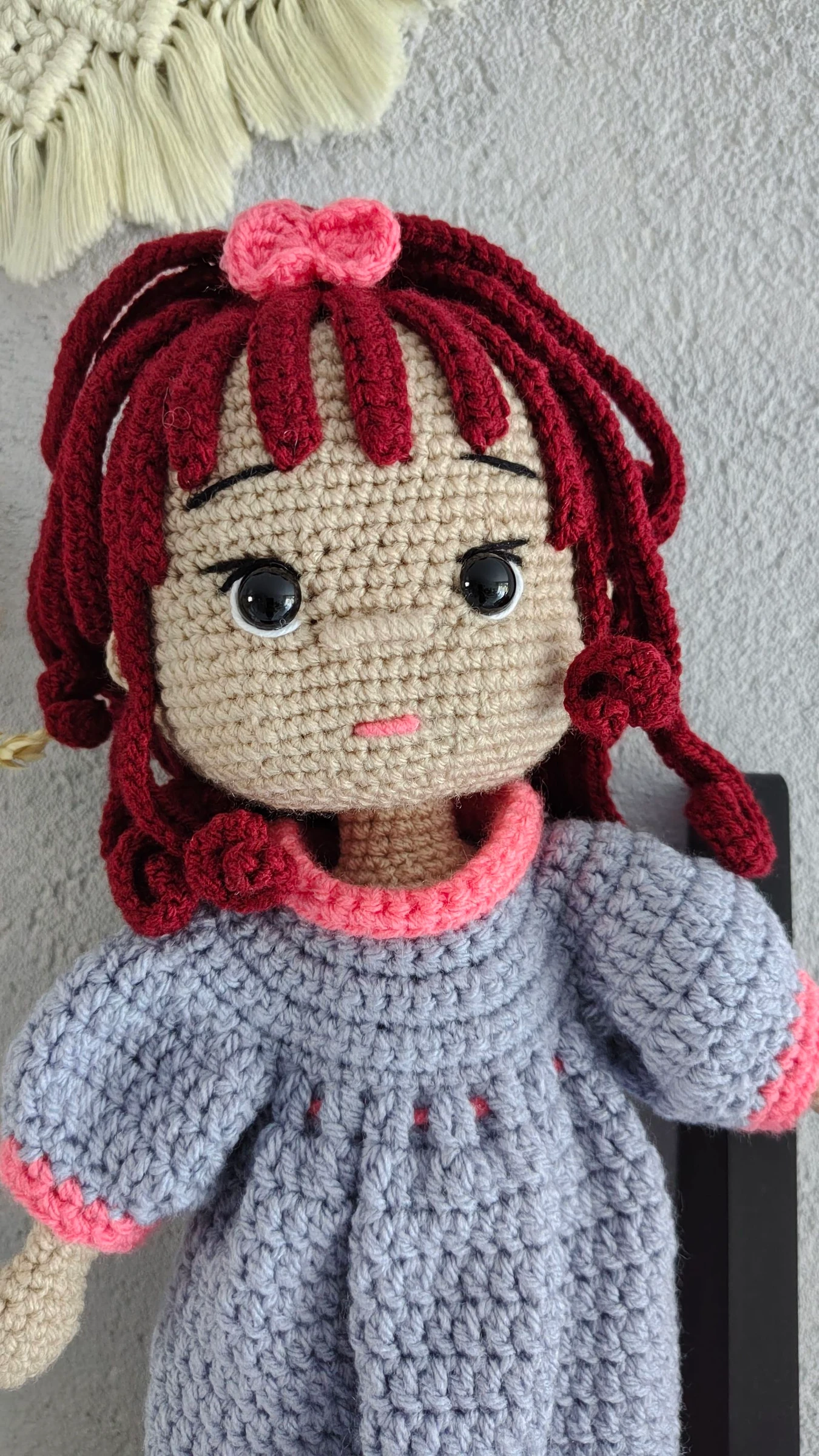 Boneca artesanal de crochê "Isabella" - Decoração de presente – photo 3